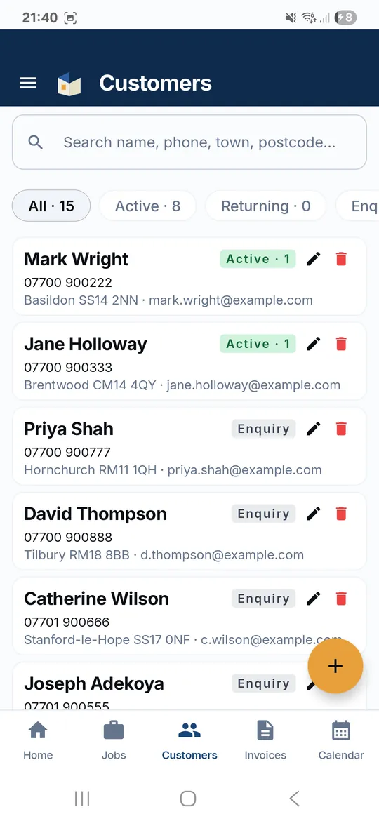 Web app for the office in TradeLinkers