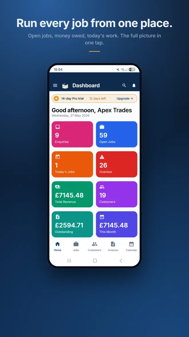 TradeLinkers home screen